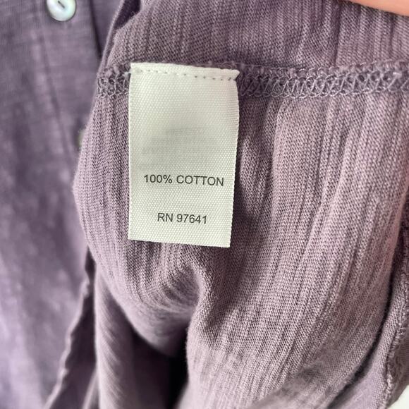 J. Jill Size XL mauve knit Buttondown top size XL - Picture 6 of 9